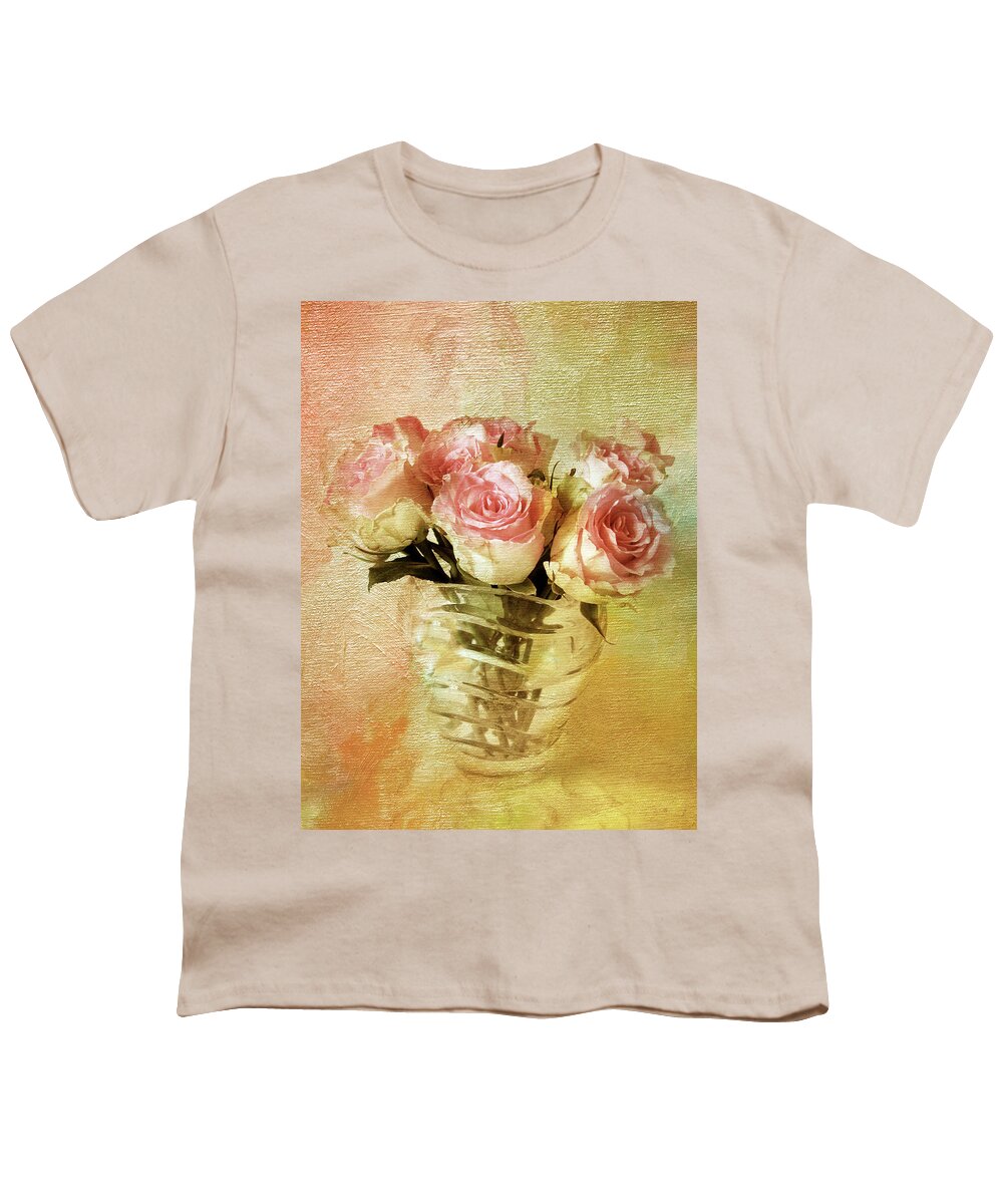 Flowers Youth T-Shirt featuring the photograph Painted Roses by Jessica Jenney