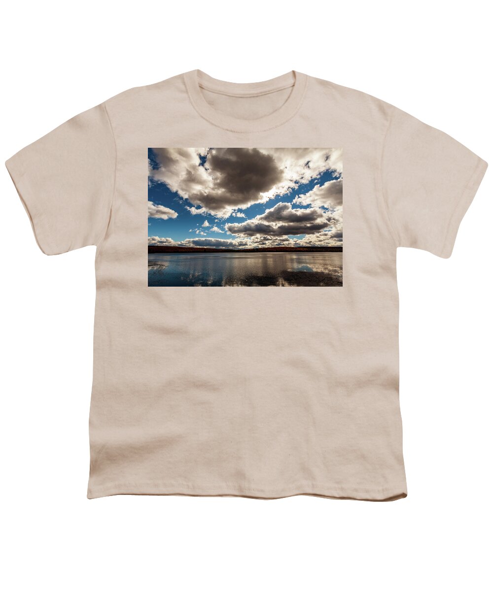 Sunset Youth T-Shirt featuring the photograph Pocono Mountains Sunset by Amelia Pearn