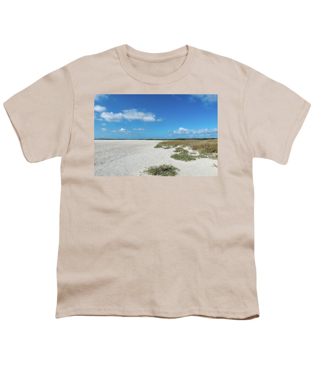 Landscape Youth T-Shirt featuring the photograph Sardinia's Hidden Gem - The Dry Lakebed of Sale 'e Porcus by Benoit Bruchez