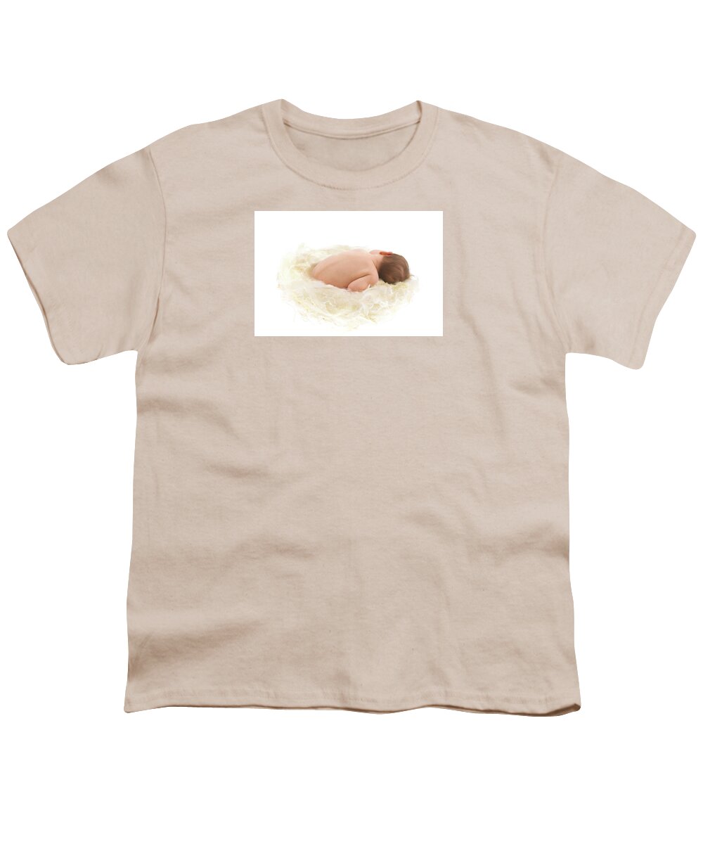 Soft Youth T-Shirt featuring the photograph Sophie in a Soft Nest by Anne Geddes