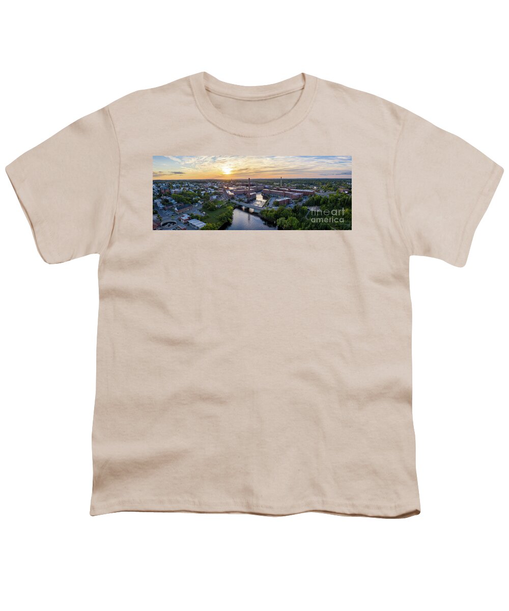 Biddeford Youth T-Shirt featuring the photograph Sunset over Biddeford by David Bishop