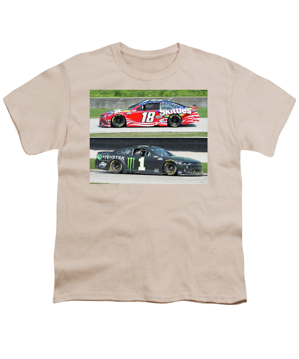 Kyle Busch Youth T-Shirt featuring the photograph The Busch Brothers by Billy Knight