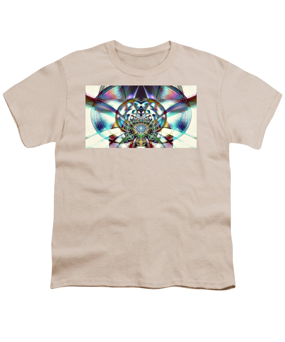 Pilot Youth T-Shirt featuring the digital art The Dragonfly Pilot by David Manlove