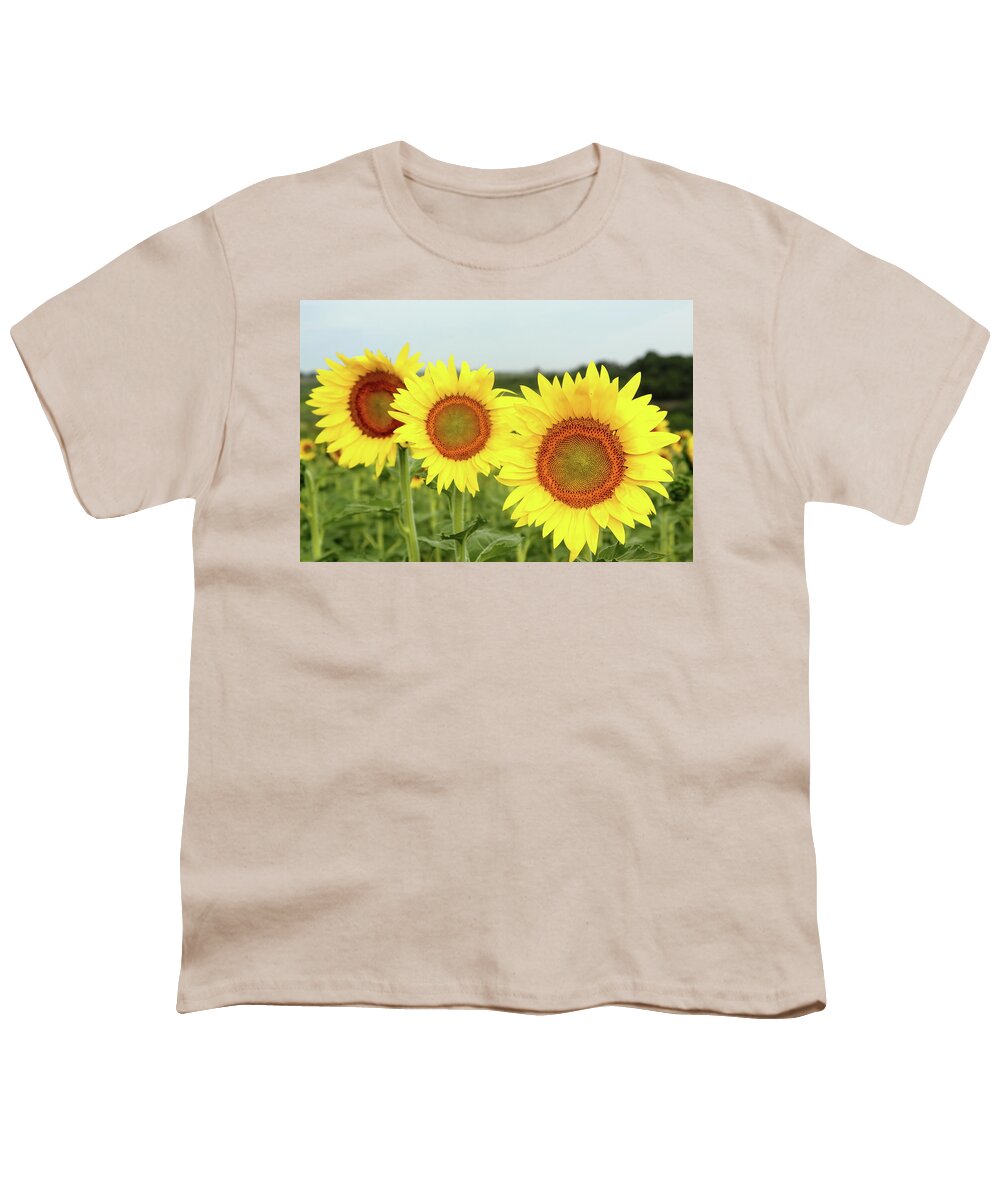 Sunflower Youth T-Shirt featuring the photograph The Three Sunkateers by Lens Art Photography By Larry Trager