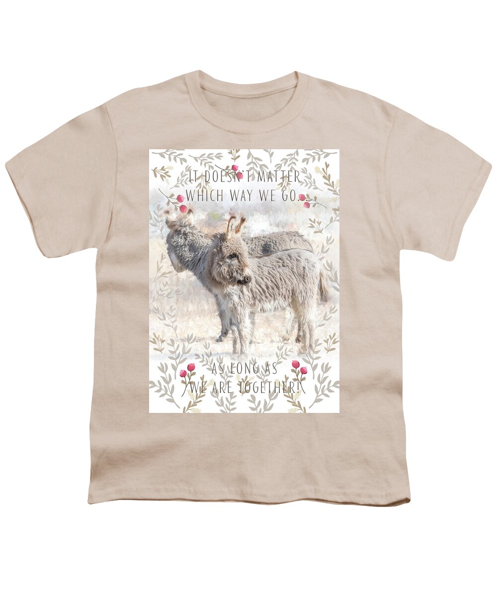 Donkey Youth T-Shirt featuring the photograph Together We Are Strong by Jennifer Grossnickle