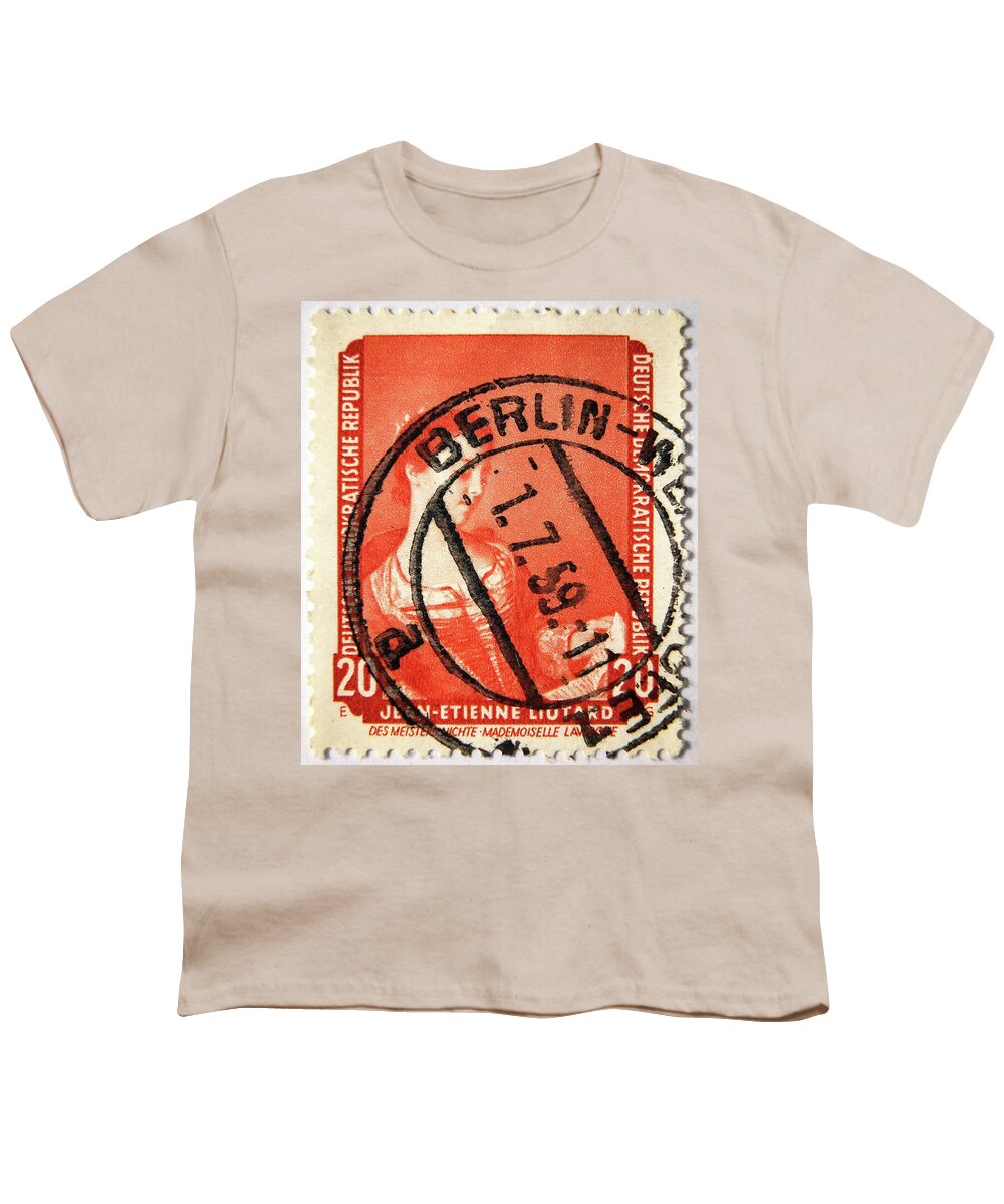 vintage german stamp - Berlin Youth T-Shirt by Openshaw - Fine Art America