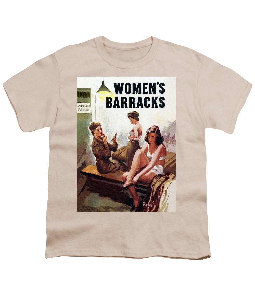 Military Youth T-Shirt featuring the digital art Women Barrack by Long Shot