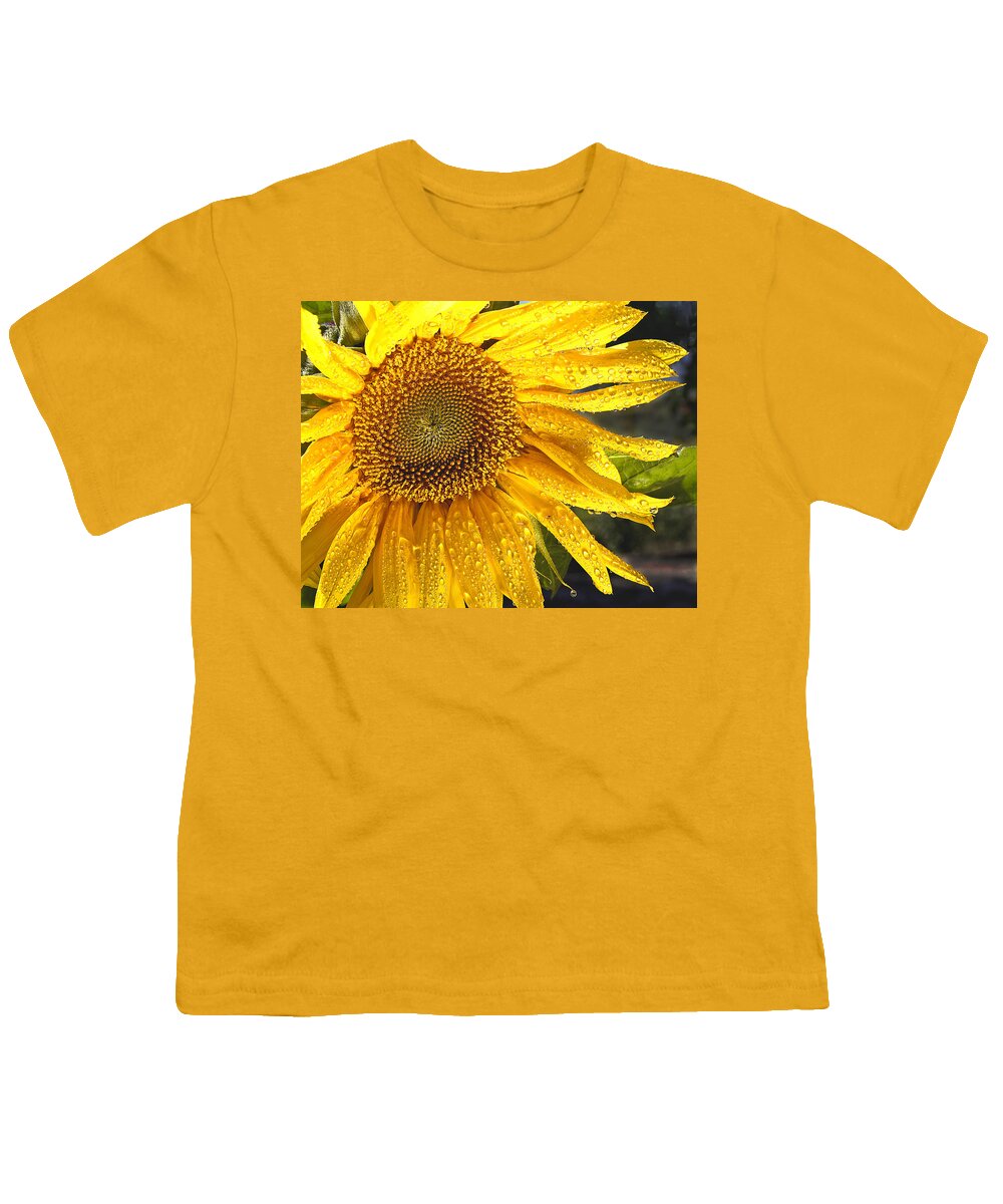 Flower Youth T-Shirt featuring the photograph Here comes the sun by Jean Noren