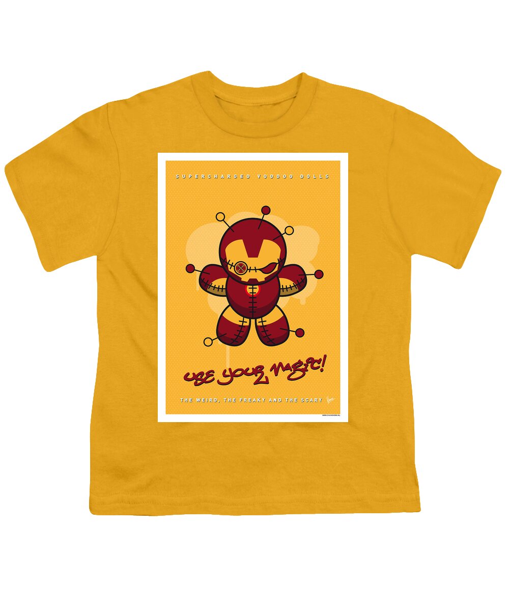  Voodoo Youth T-Shirt featuring the digital art My SUPERCHARGED VOODOO DOLLS IRONMAN by Chungkong Art