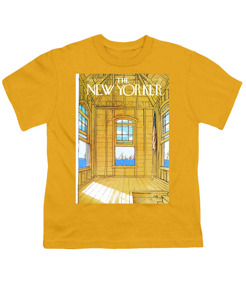 Leisure Youth T-Shirt featuring the painting New Yorker July 2nd, 1979 by Arthur Getz