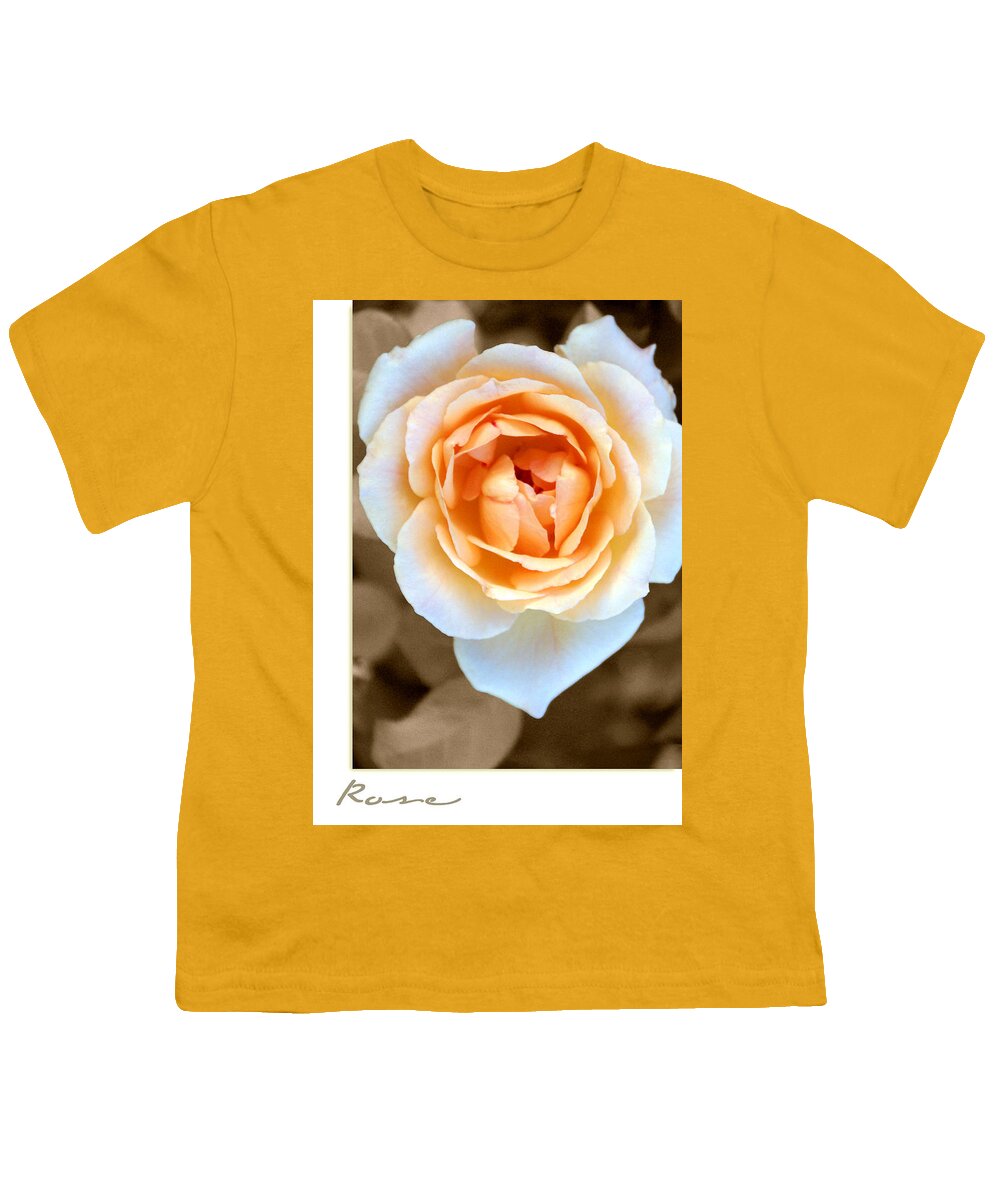 Flower Youth T-Shirt featuring the photograph Smooth Angel Rose by Holly Kempe