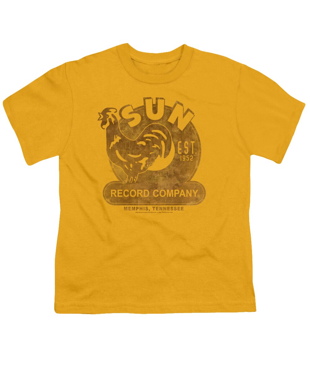 Sun Record Company Youth T-Shirt featuring the digital art Sun - Sun Record by Brand A