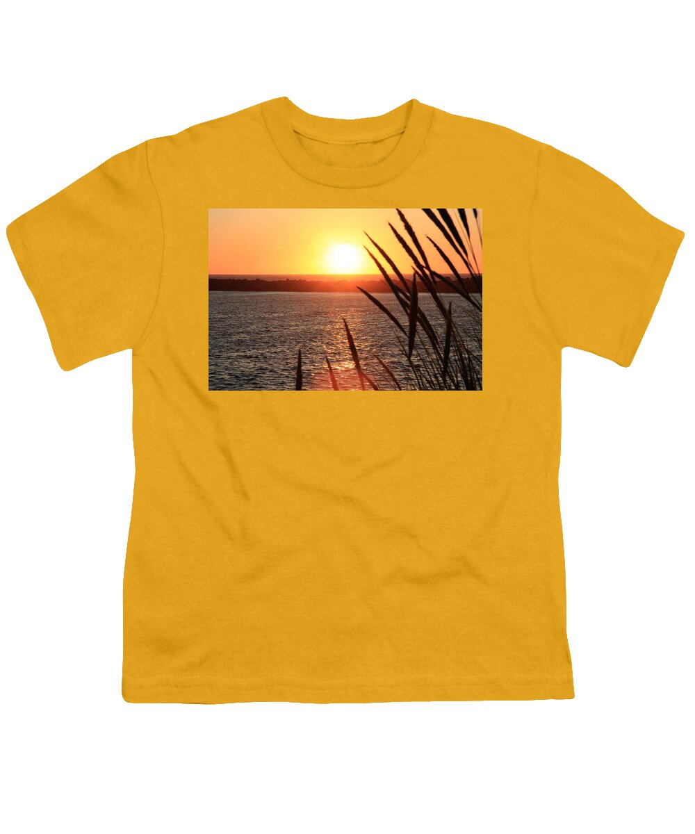 Sunset Youth T-Shirt featuring the photograph Sunset Beach II by Athena Mckinzie