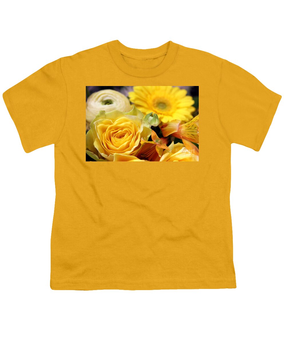 Rose Youth T-Shirt featuring the photograph Yellow Flowers by Amanda Mohler
