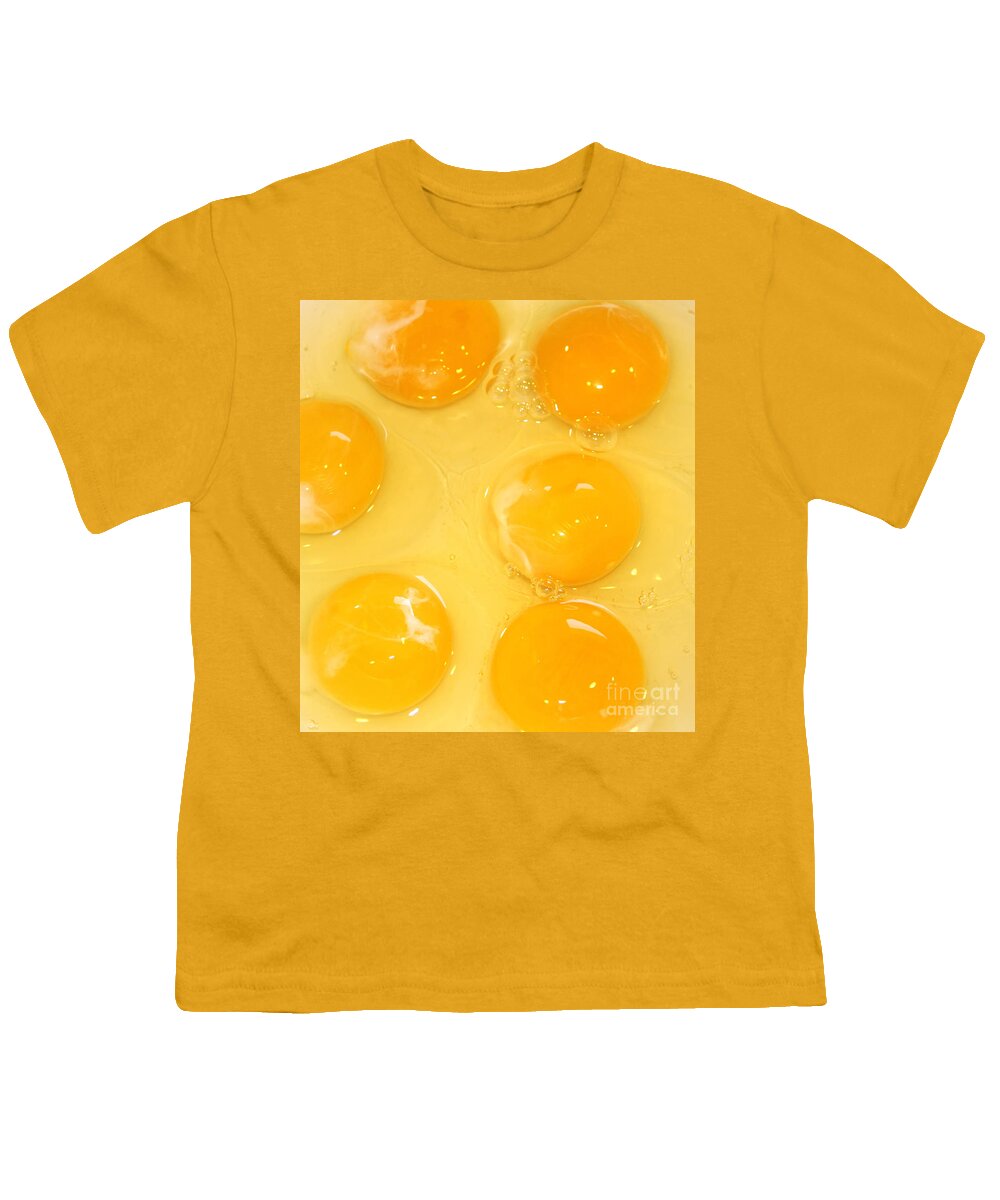 Egg Youth T-Shirt featuring the photograph Eggs Yolk by Henrik Lehnerer