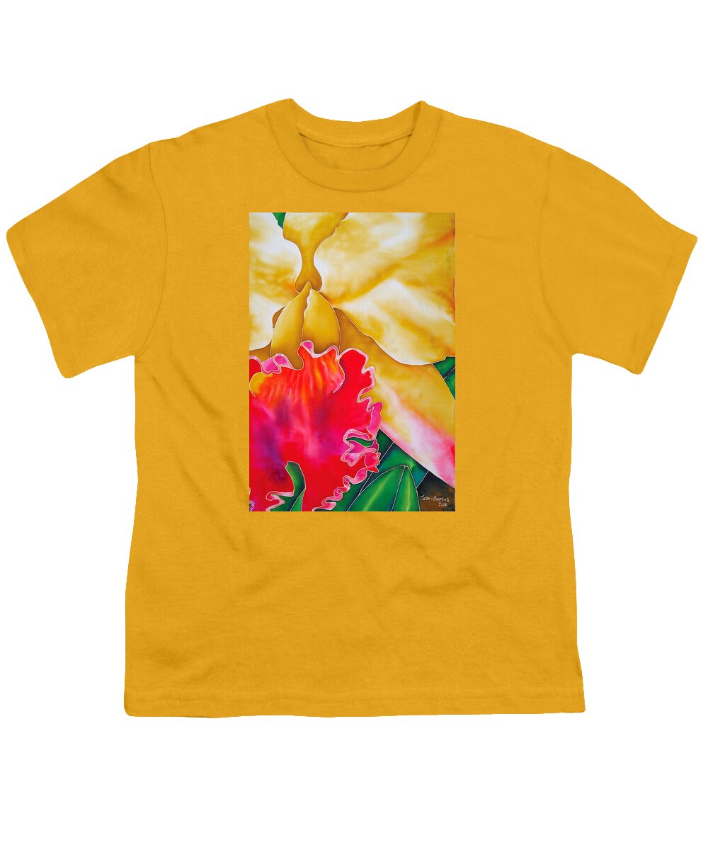 Jean-baptiste Design Youth T-Shirt featuring the painting Nancy Smith Orchid by Daniel Jean-Baptiste