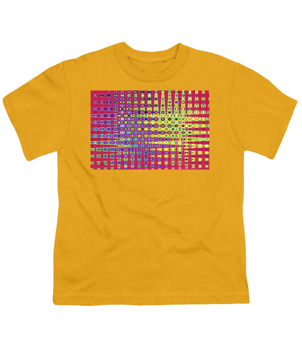 Color Squares Abstract Youth T-Shirt featuring the digital art Color Squares Abstract #1 by Tom Janca