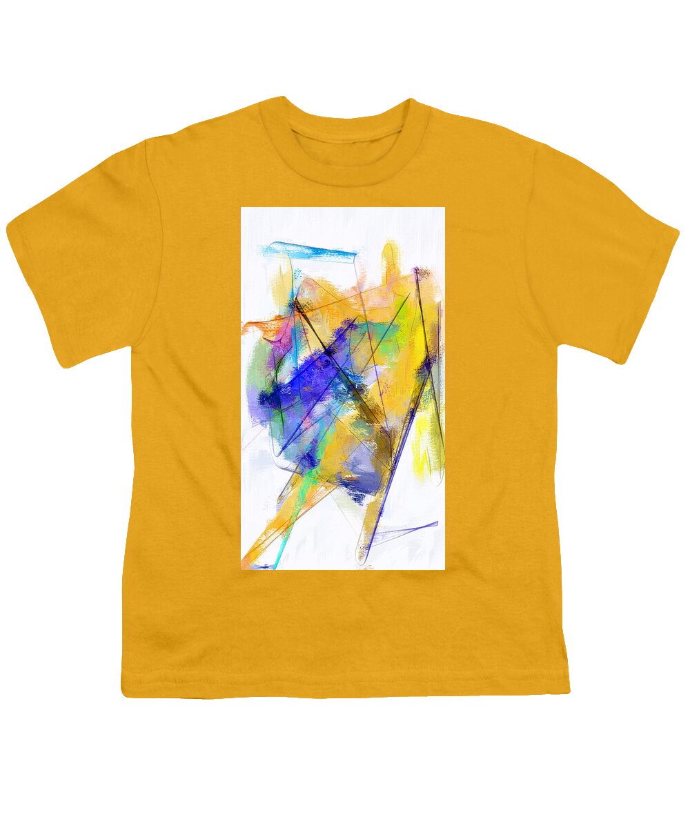 Abstract Youth T-Shirt featuring the digital art Abstract 1836 by Rafael Salazar