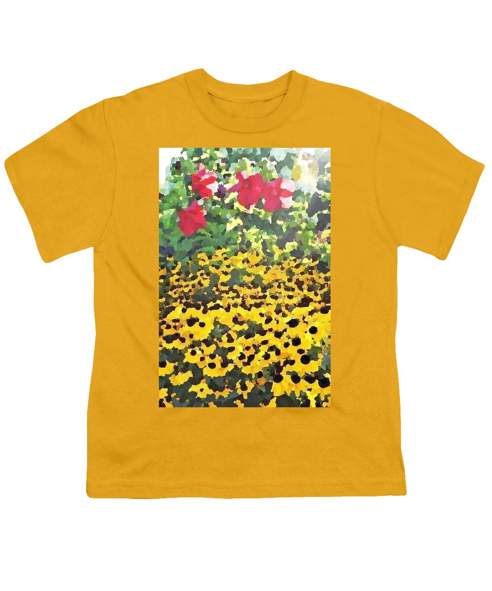  Youth T-Shirt featuring the photograph Black-Eyed Susans - Flowers of Bethany Beach by Kim Bemis