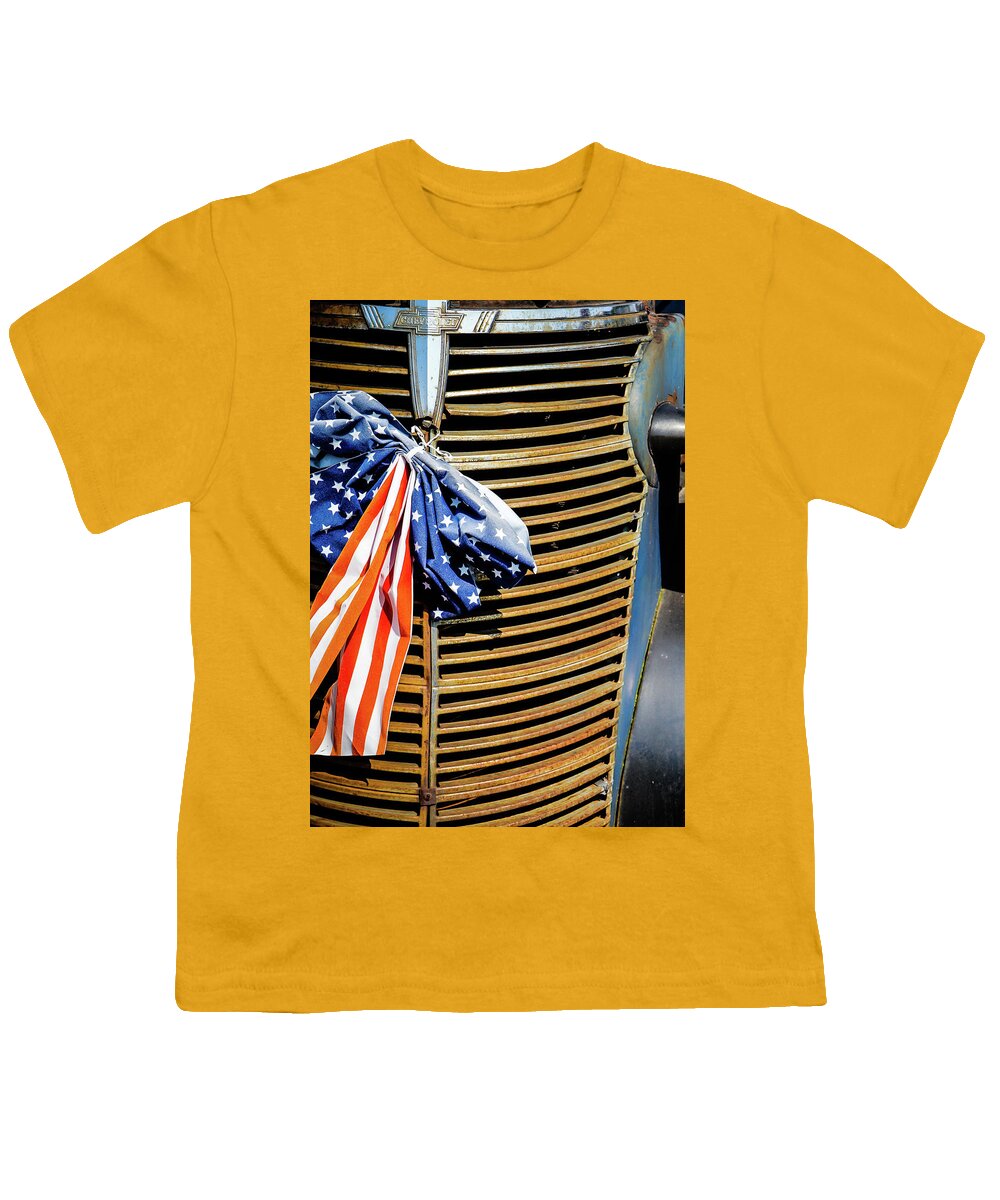  Youth T-Shirt featuring the photograph Chevrolet Americana by Michael Nowotny