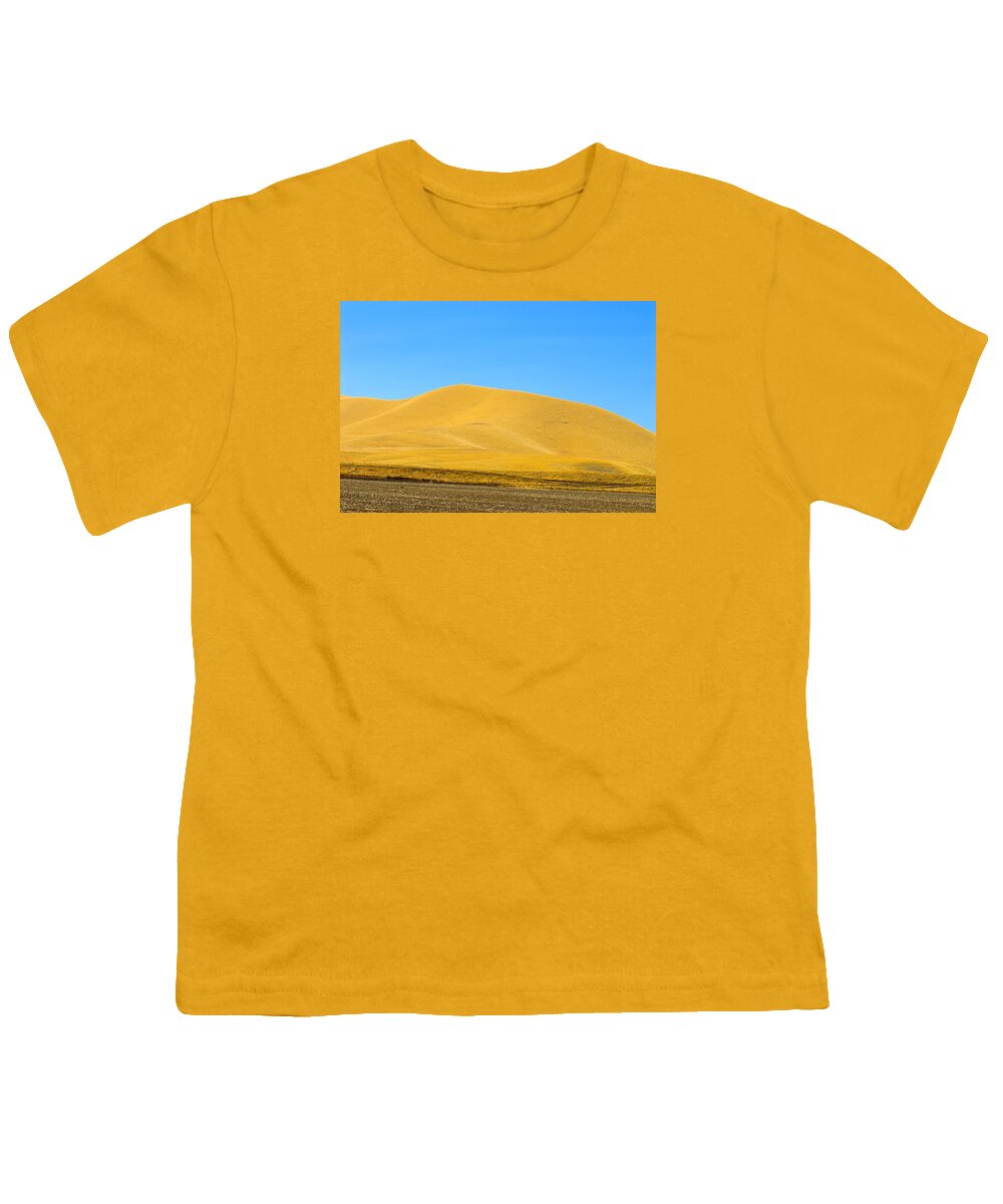 Golden Hills Youth T-Shirt featuring the photograph Golden Hill by Brad Hodges