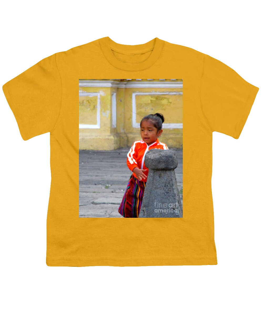 Antigua Youth T-Shirt featuring the photograph Guatemalan People 5 by Randall Weidner
