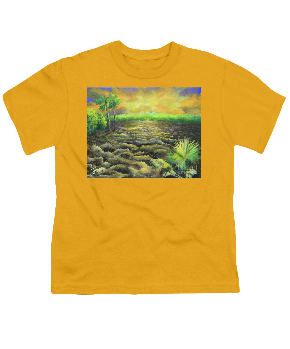 Hell Youth T-Shirt featuring the painting Hell Landscape by Jerome Wilson