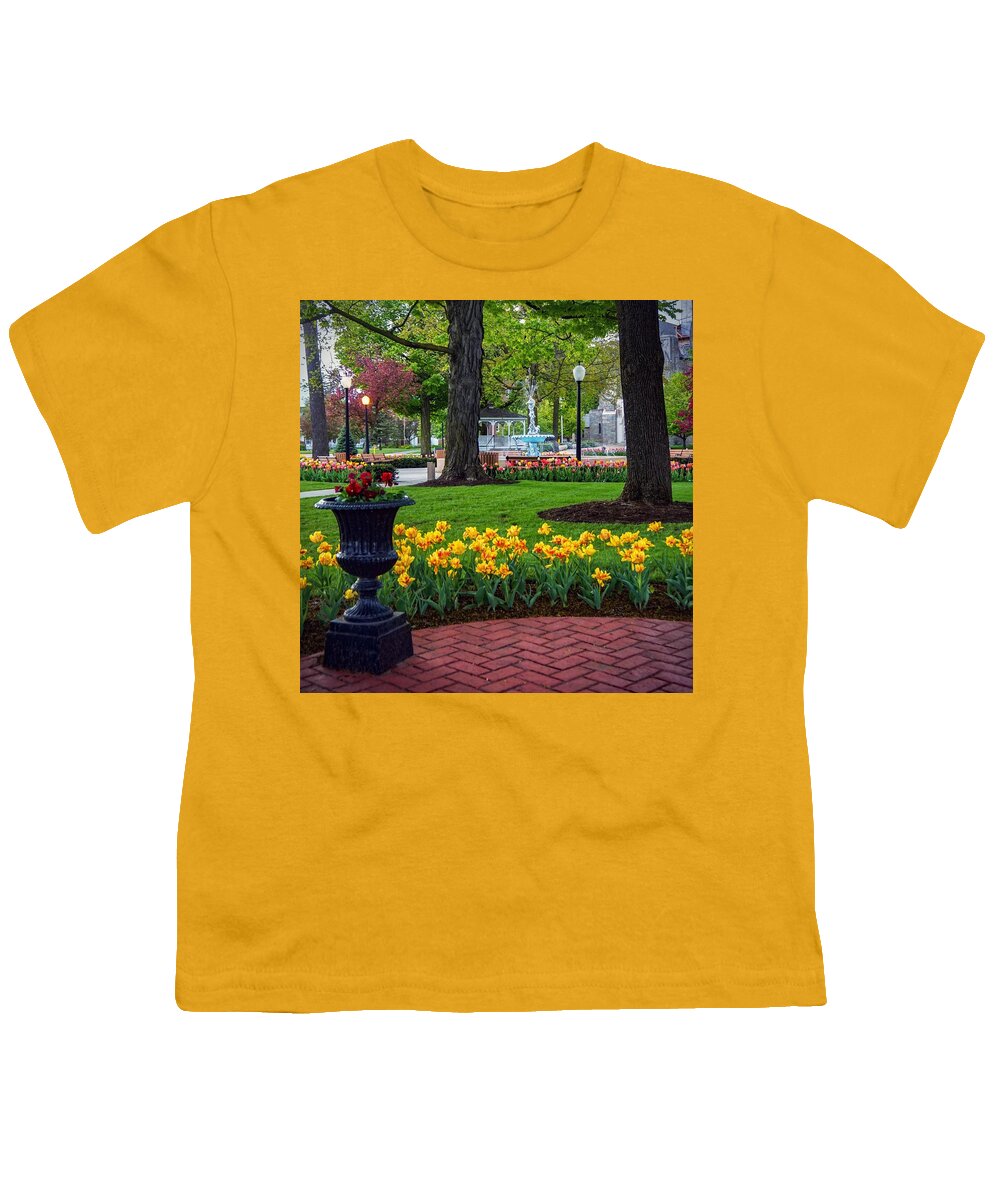  Youth T-Shirt featuring the photograph Hudson Falls...A Great Place to Call Home by Kendall McKernon