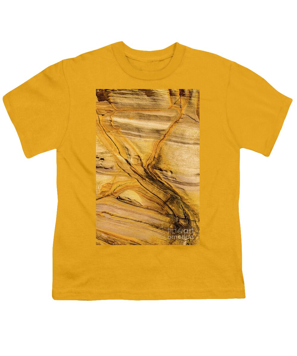 Pattern Youth T-Shirt featuring the photograph Sandstone S01 by Werner Padarin