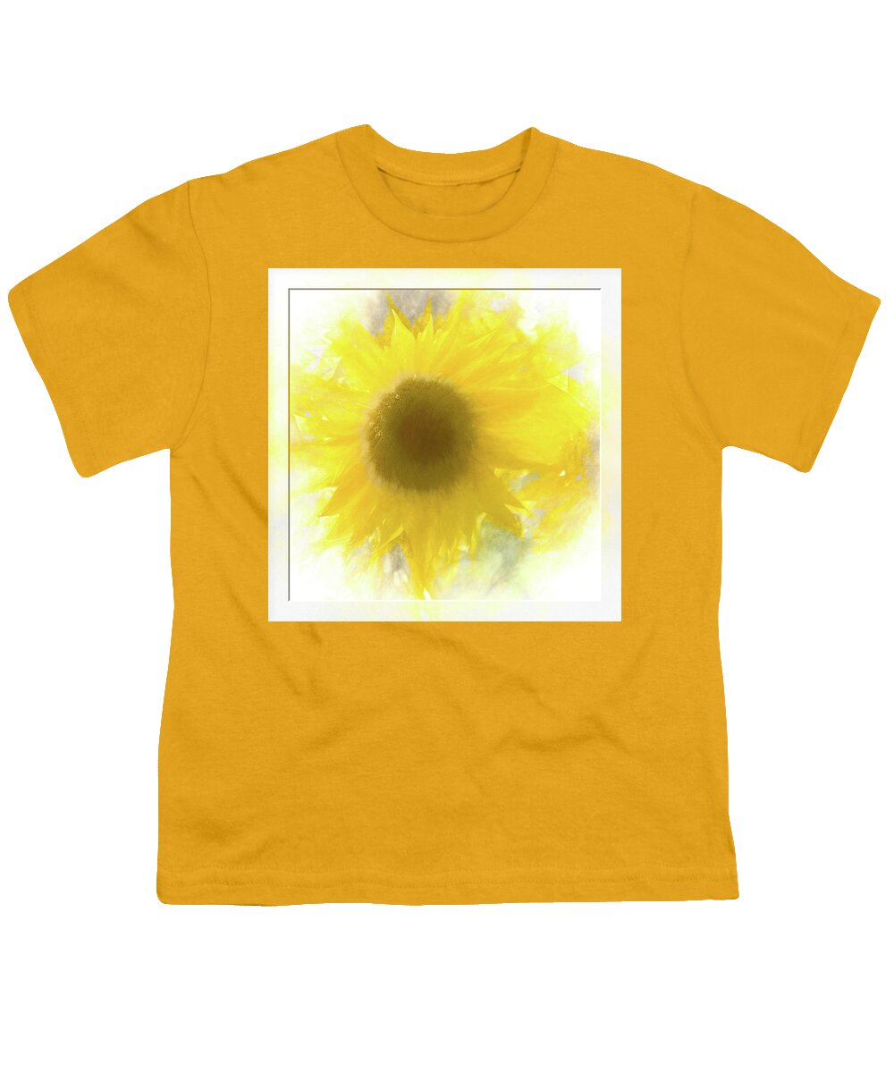 Flower Impressions Youth T-Shirt featuring the photograph Super soft Sunflower by Natalie Rotman Cote