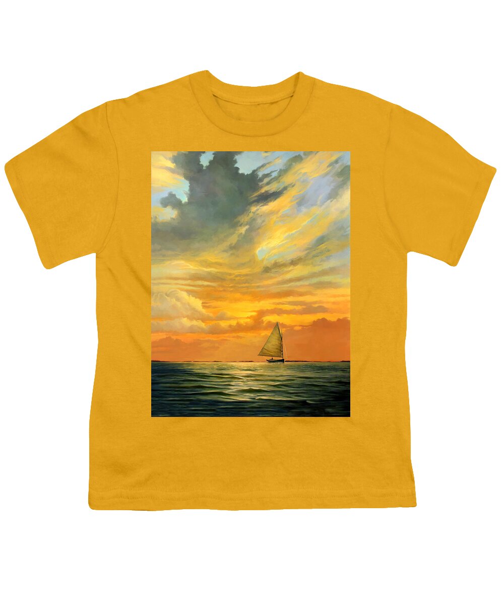 Tropical Youth T-Shirt featuring the painting Ten Thousand Islands by David Van Hulst