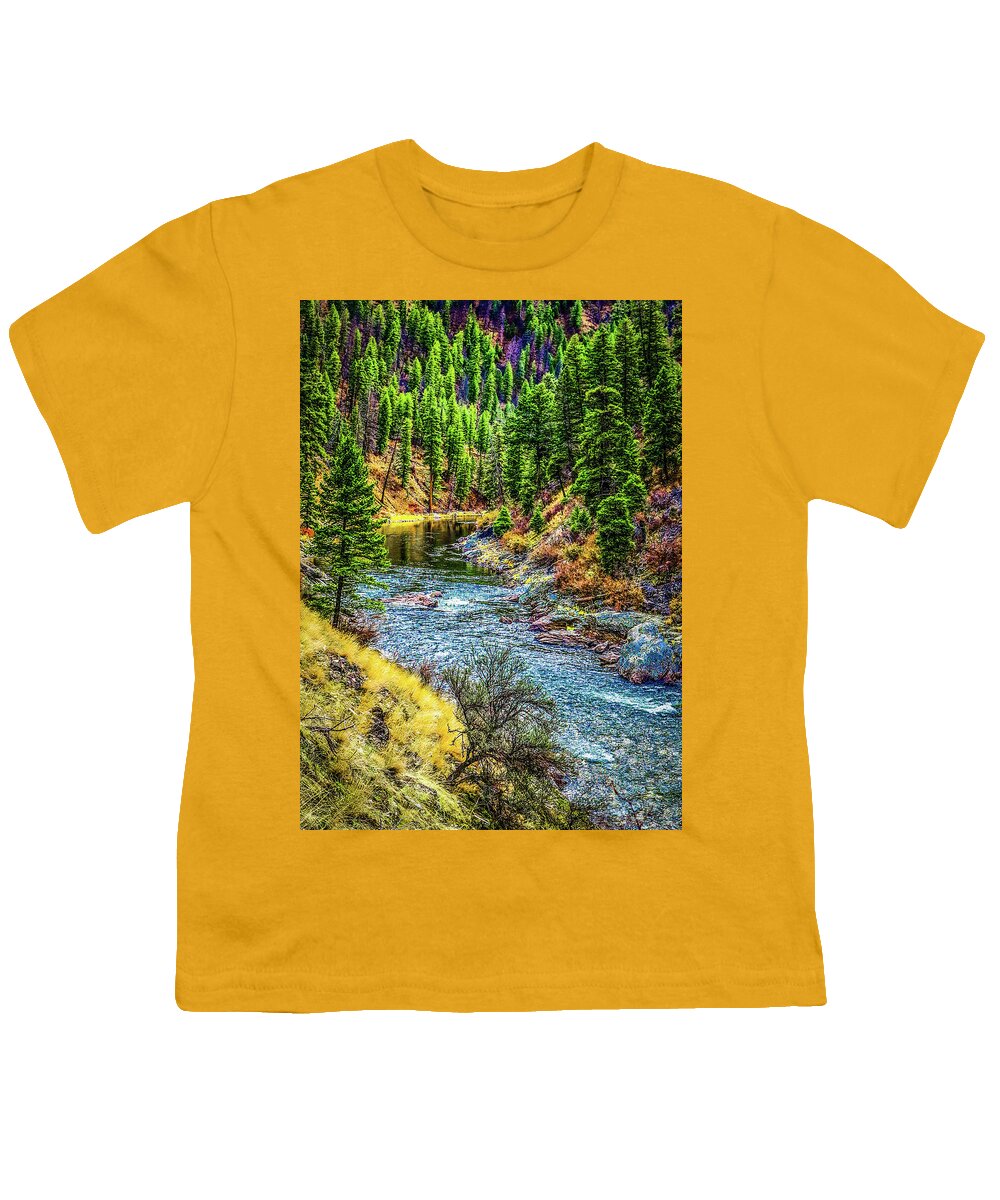 Riverscape Youth T-Shirt featuring the photograph The River by Jason Brooks