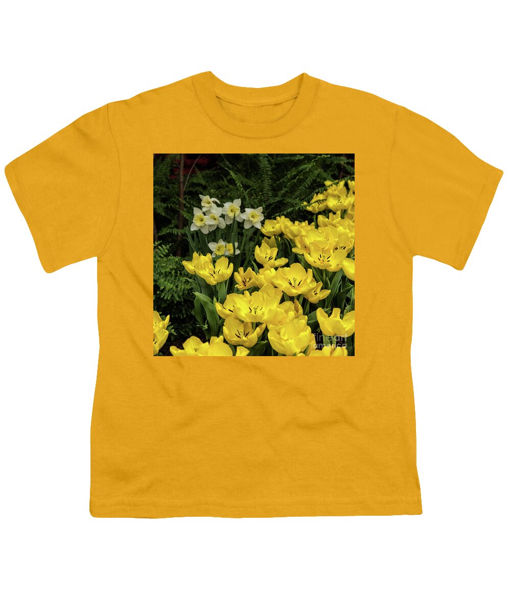 Flowers Youth T-Shirt featuring the photograph Yellow is for Spring by Nicki McManus