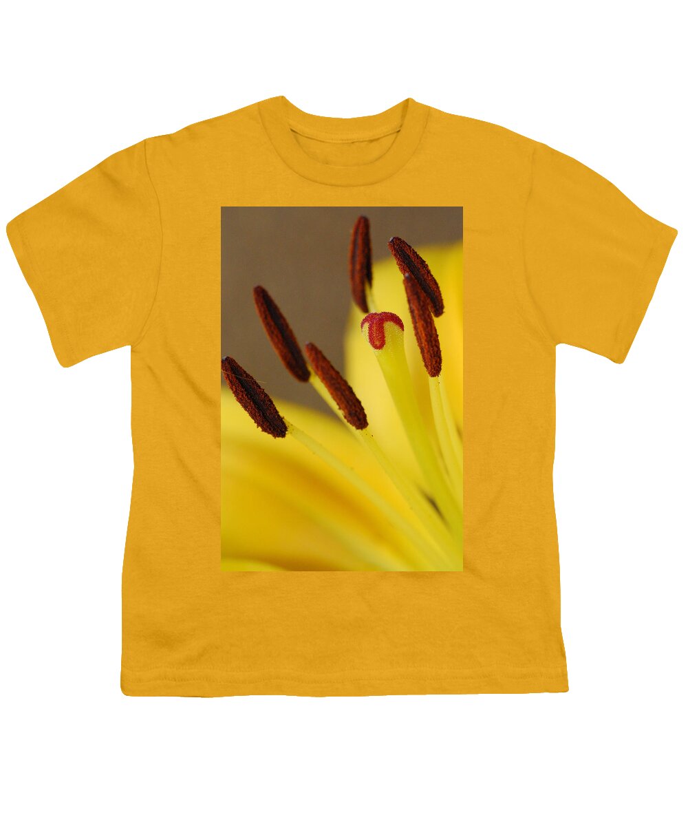 Flower Youth T-Shirt featuring the photograph Yellow Lily Reach 2 by Amy Fose