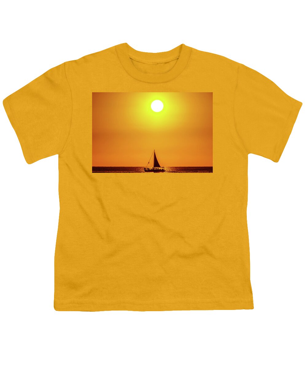 Hawaii Youth T-Shirt featuring the photograph Sail Away by John Bauer