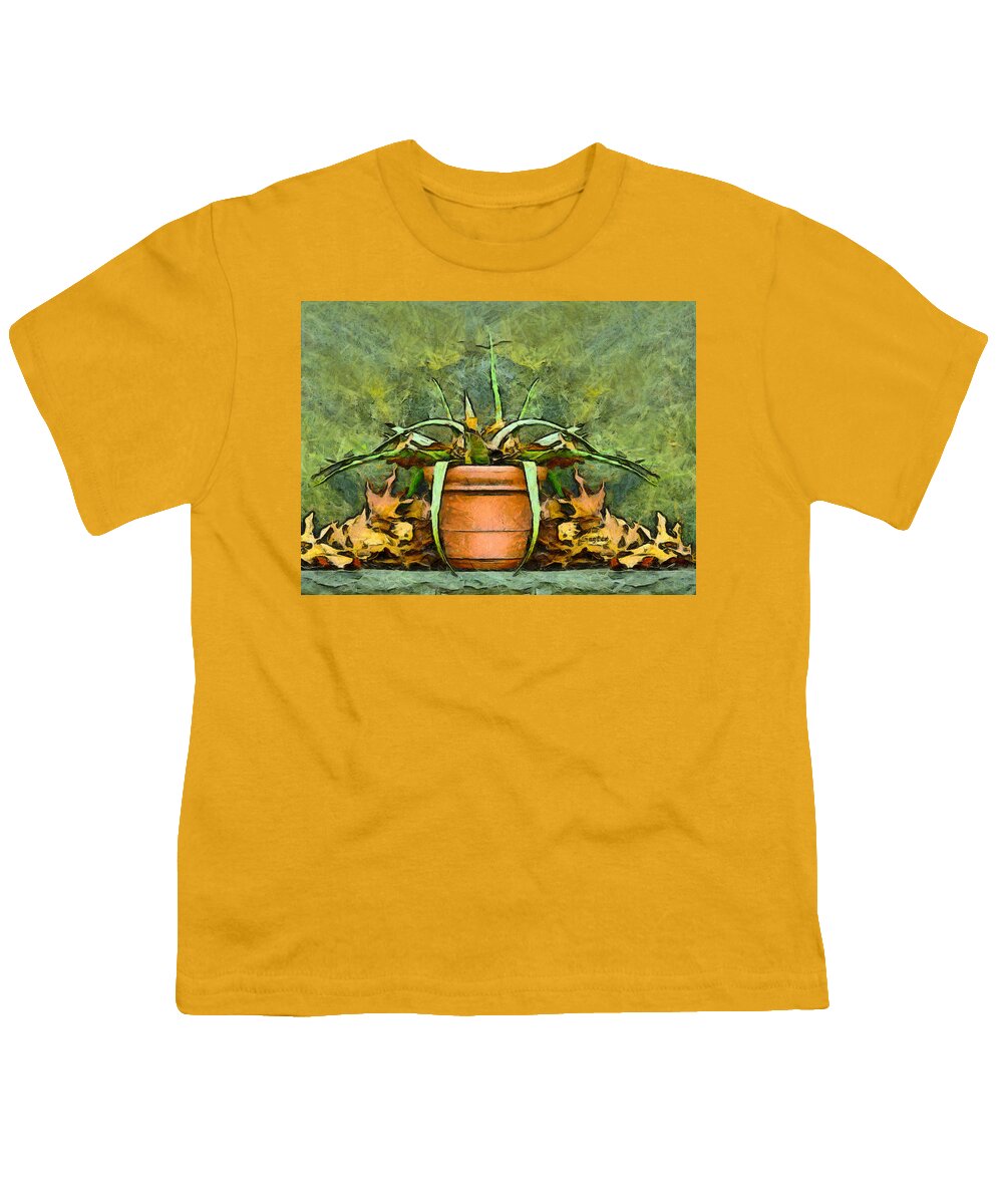 Autumn Neglect Youth T-Shirt featuring the photograph Autumn Neglect by Barbara Snyder