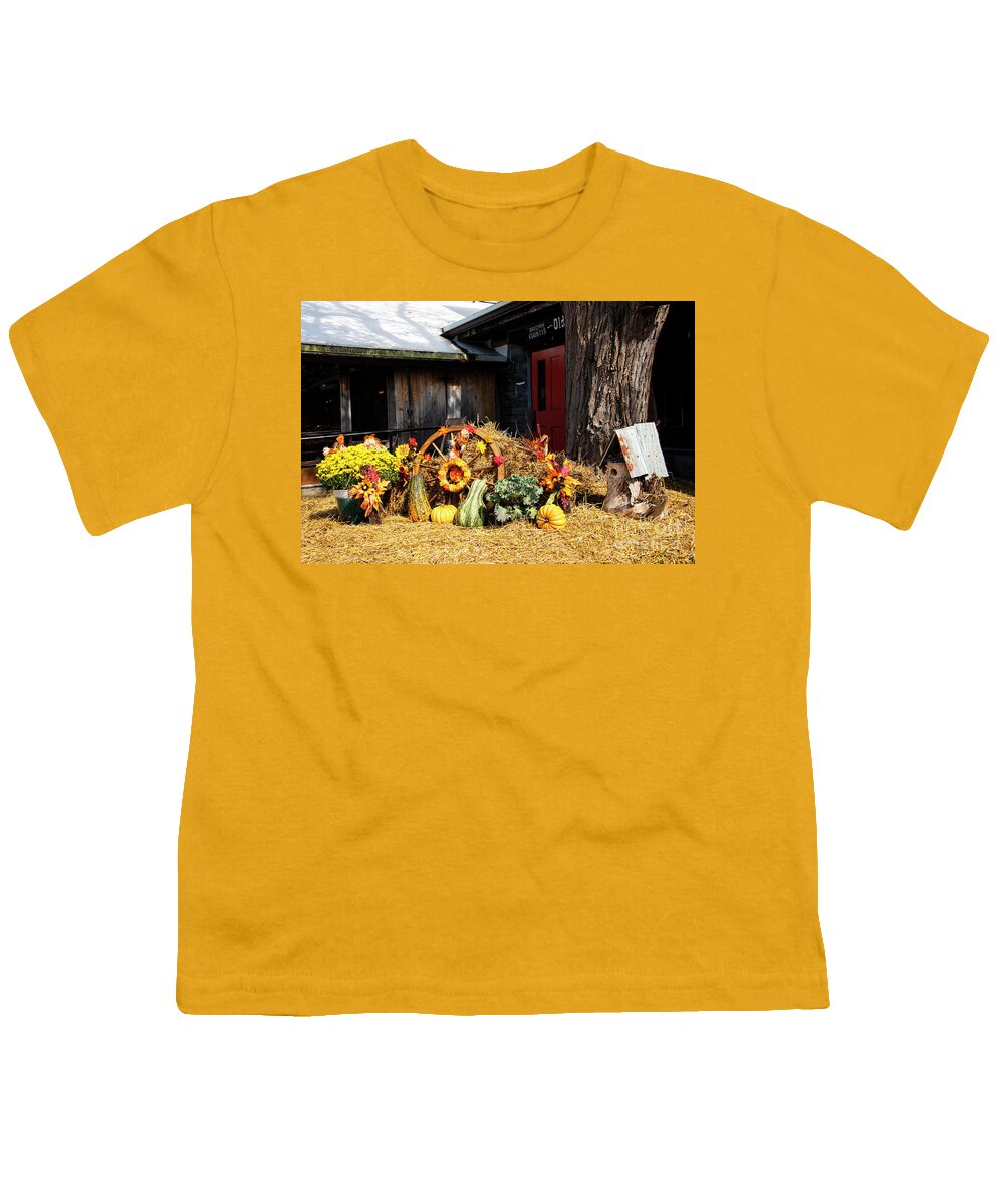 Nashville Youth T-Shirt featuring the photograph Brown County Harvest by Bob Phillips