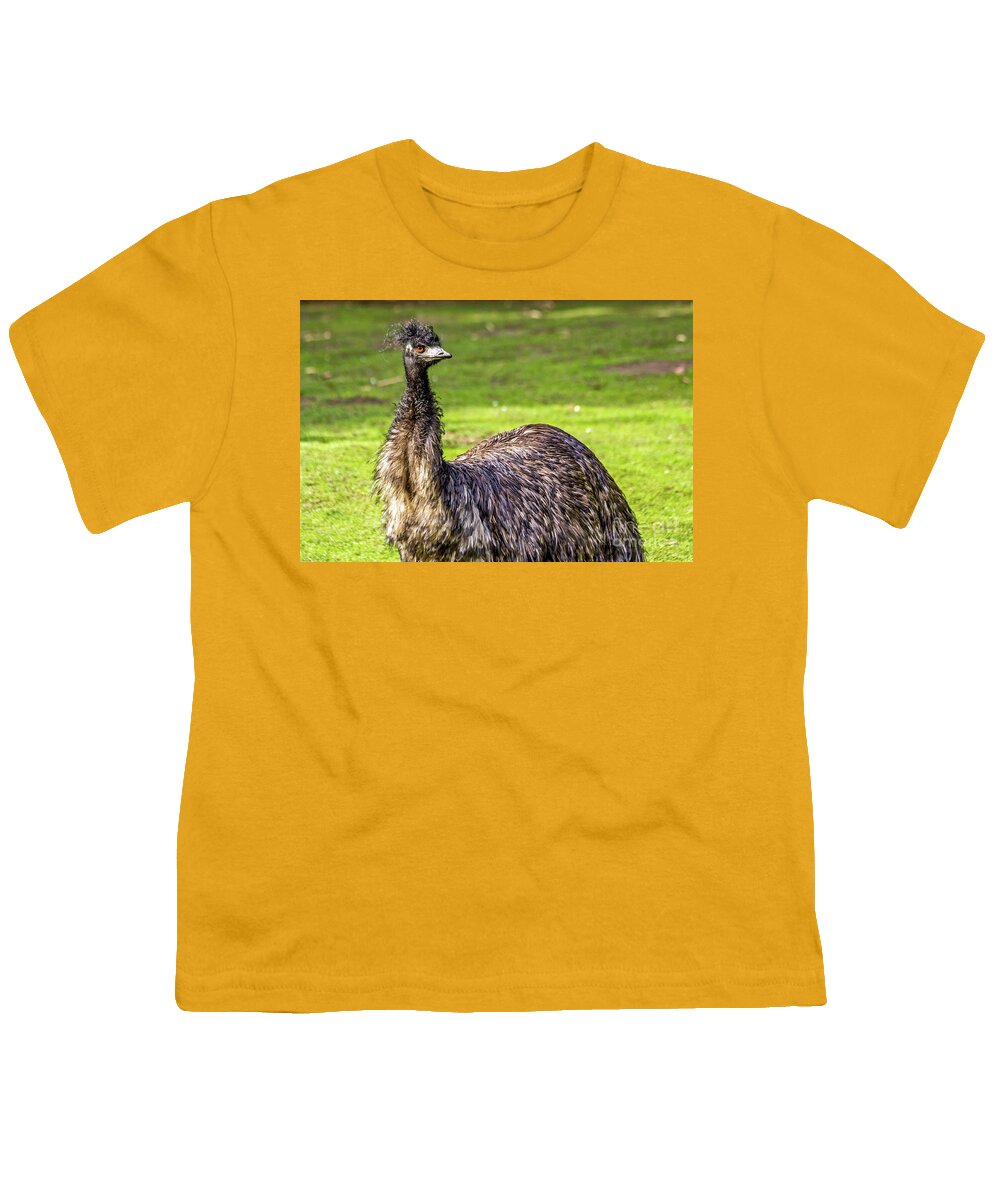 Emu Youth T-Shirt featuring the photograph Emu Do by Kate Brown