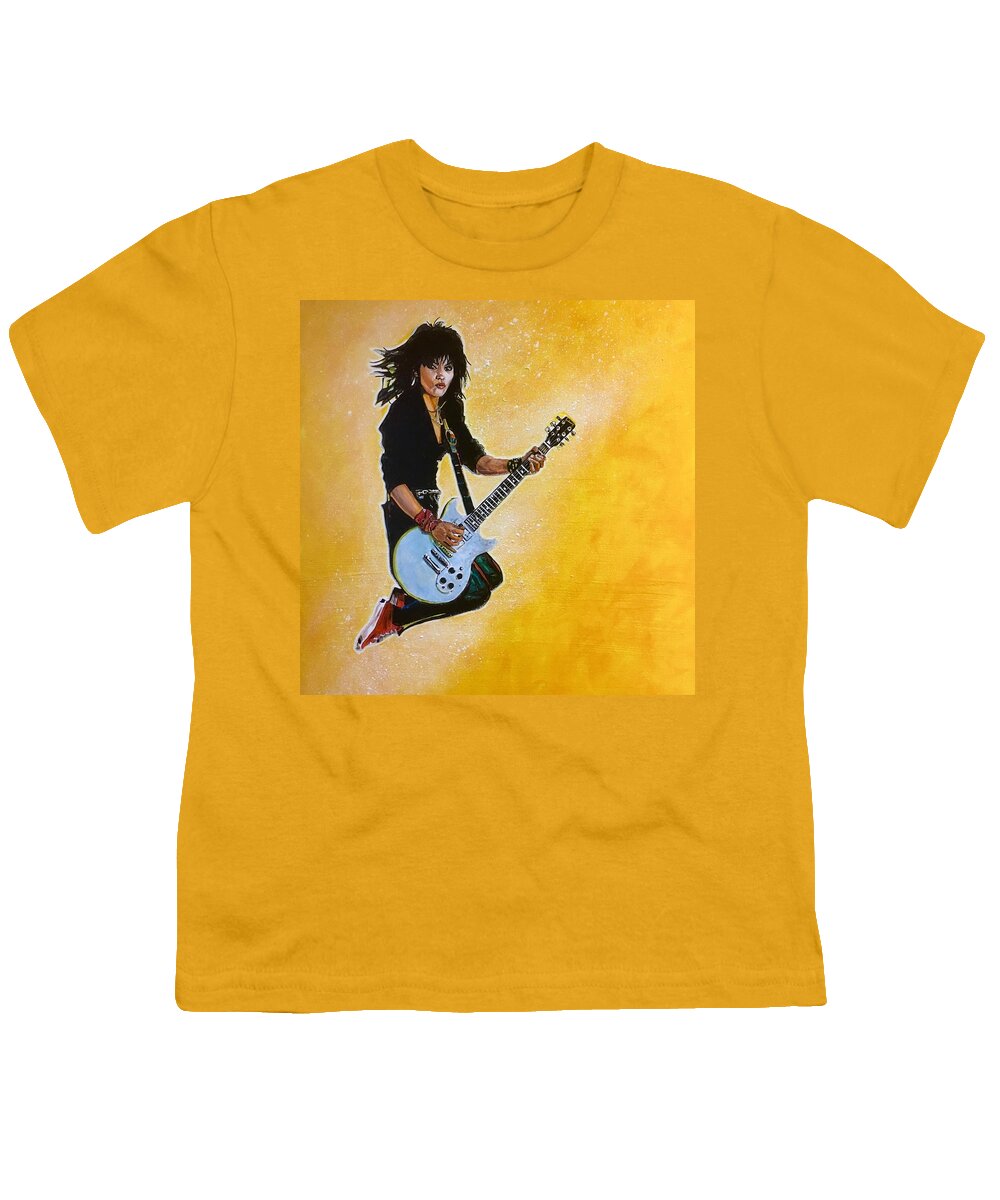 Joan Jett Youth T-Shirt featuring the painting Joan Jett by Joel Tesch