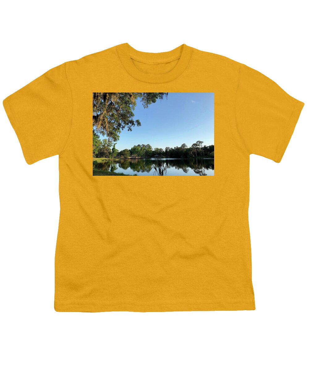 Reflections Youth T-Shirt featuring the photograph Reflections on Spring Lake by Dennis Schmidt