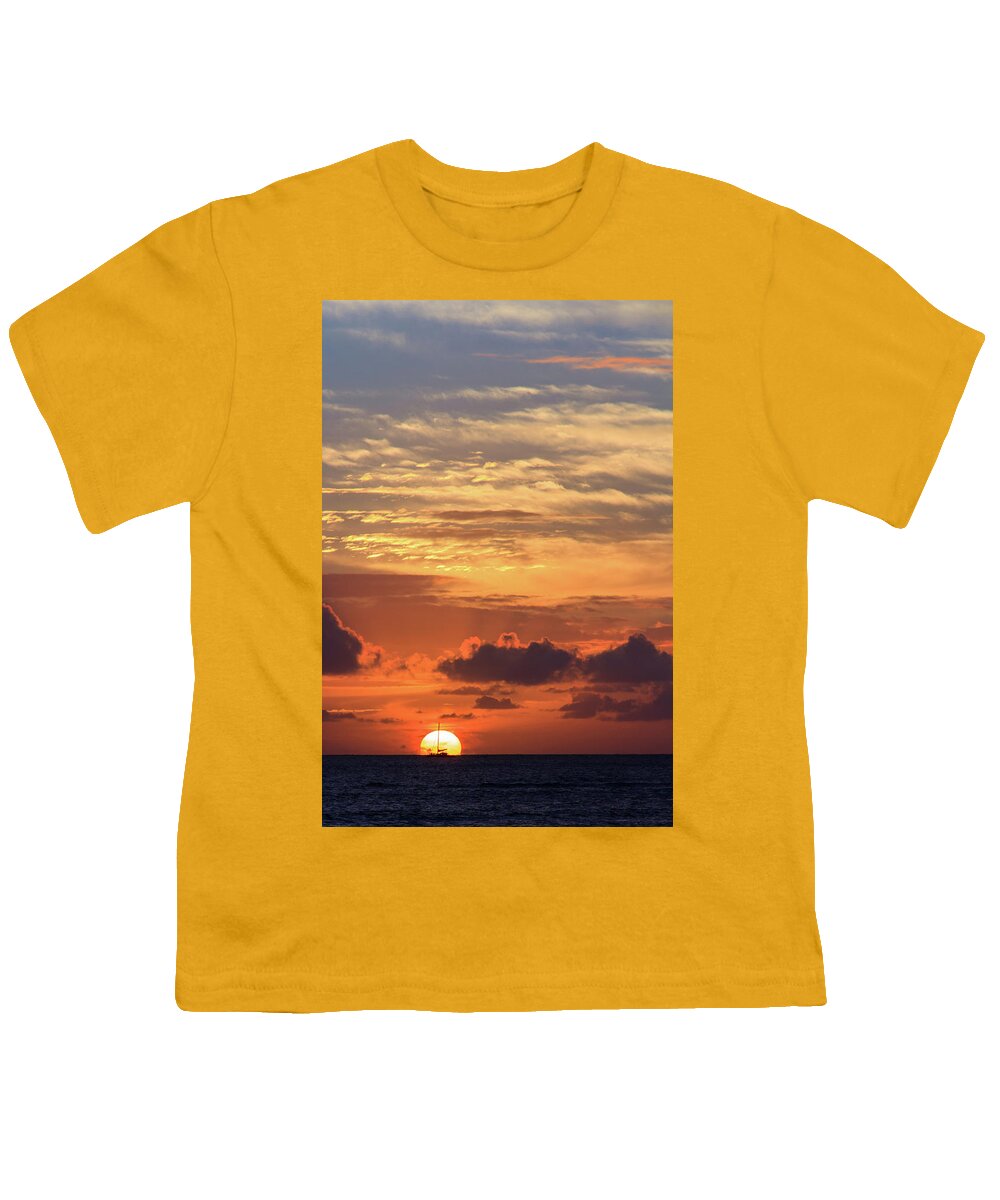 Autumn Youth T-Shirt featuring the photograph Splitting the Sun by Briand Sanderson