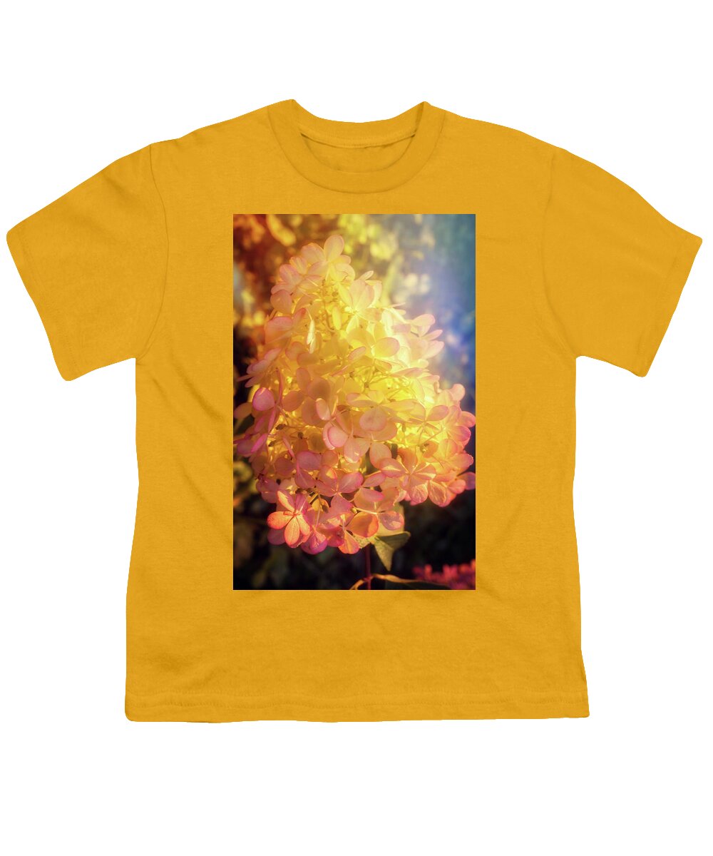 Strawberry Hydrangea Youth T-Shirt featuring the photograph Strawberry hydrangea #1 by Lilia S
