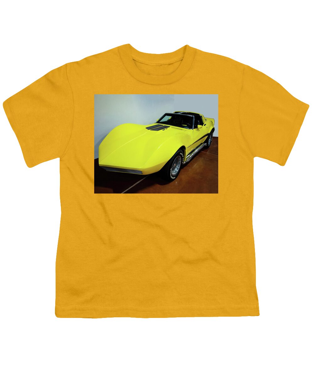1972 Chevrolet Corvette Motion Morey Gt Youth T-Shirt featuring the photograph 1972 Chevrolet Corvette Motion Morey GT by Flees Photos
