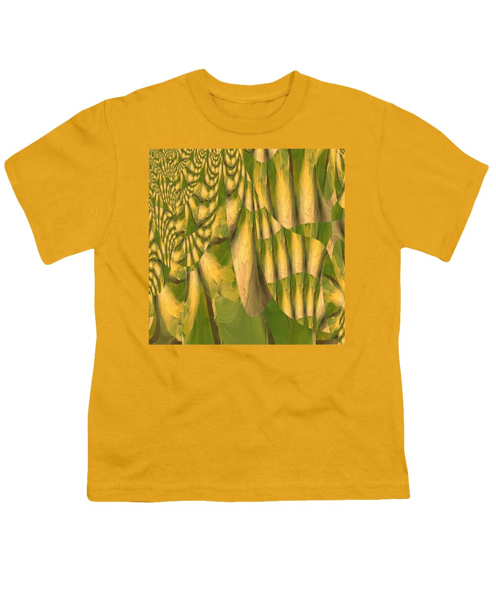 Oifii Youth T-Shirt featuring the digital art Anaconda's Arrival by Stephane Poirier