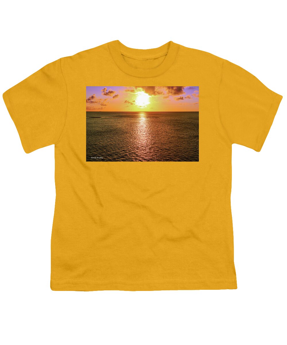 Aruba Youth T-Shirt featuring the photograph Aruba Sunset by Randy Bradley