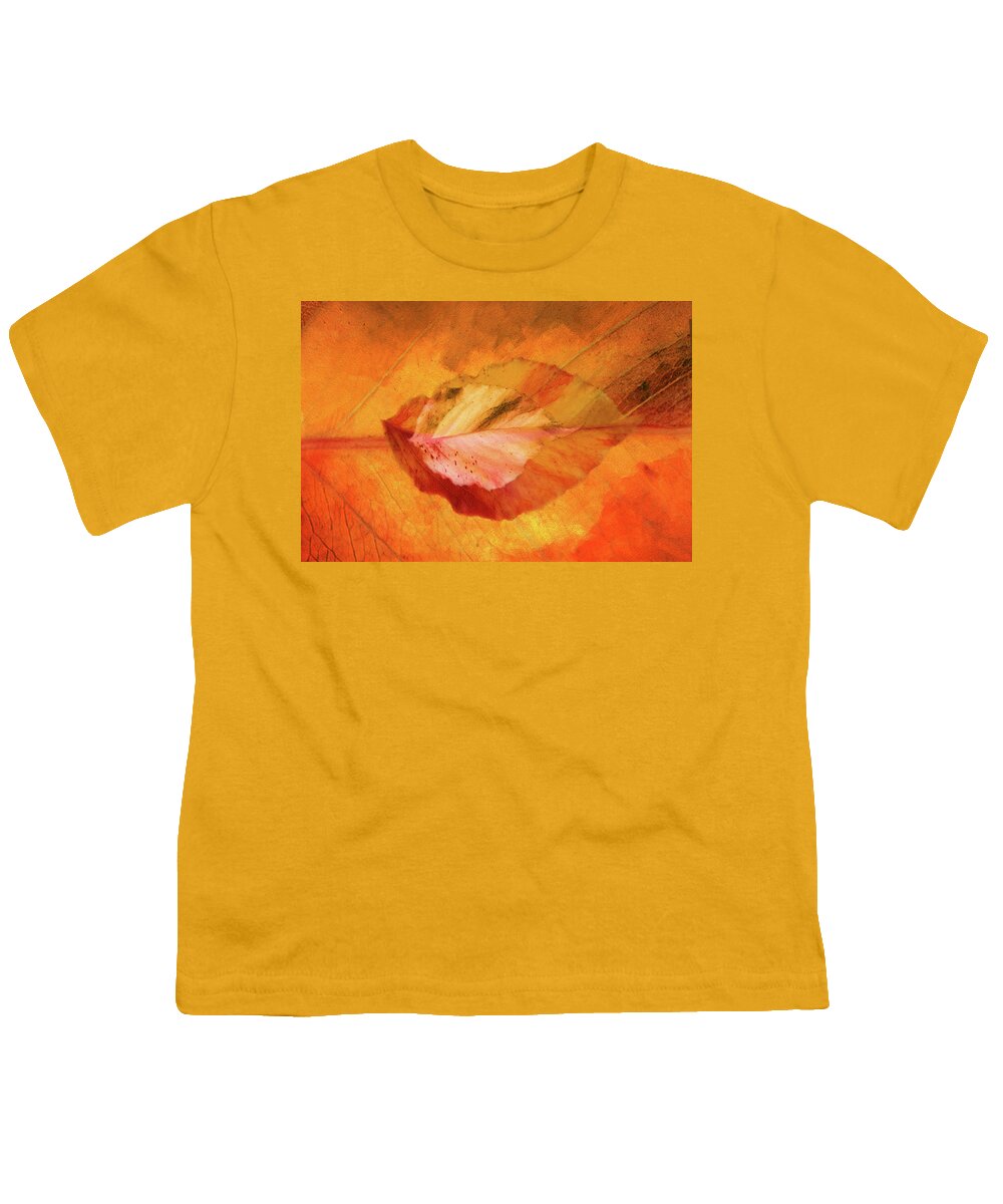 Photography Youth T-Shirt featuring the digital art Autumn Leaves Design by Terry Davis