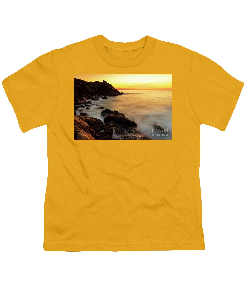 Surface Youth T-Shirt featuring the photograph Dramatic Seascape at Coitelada Ferrolterra La Coruna Galicia by Pablo Avanzini