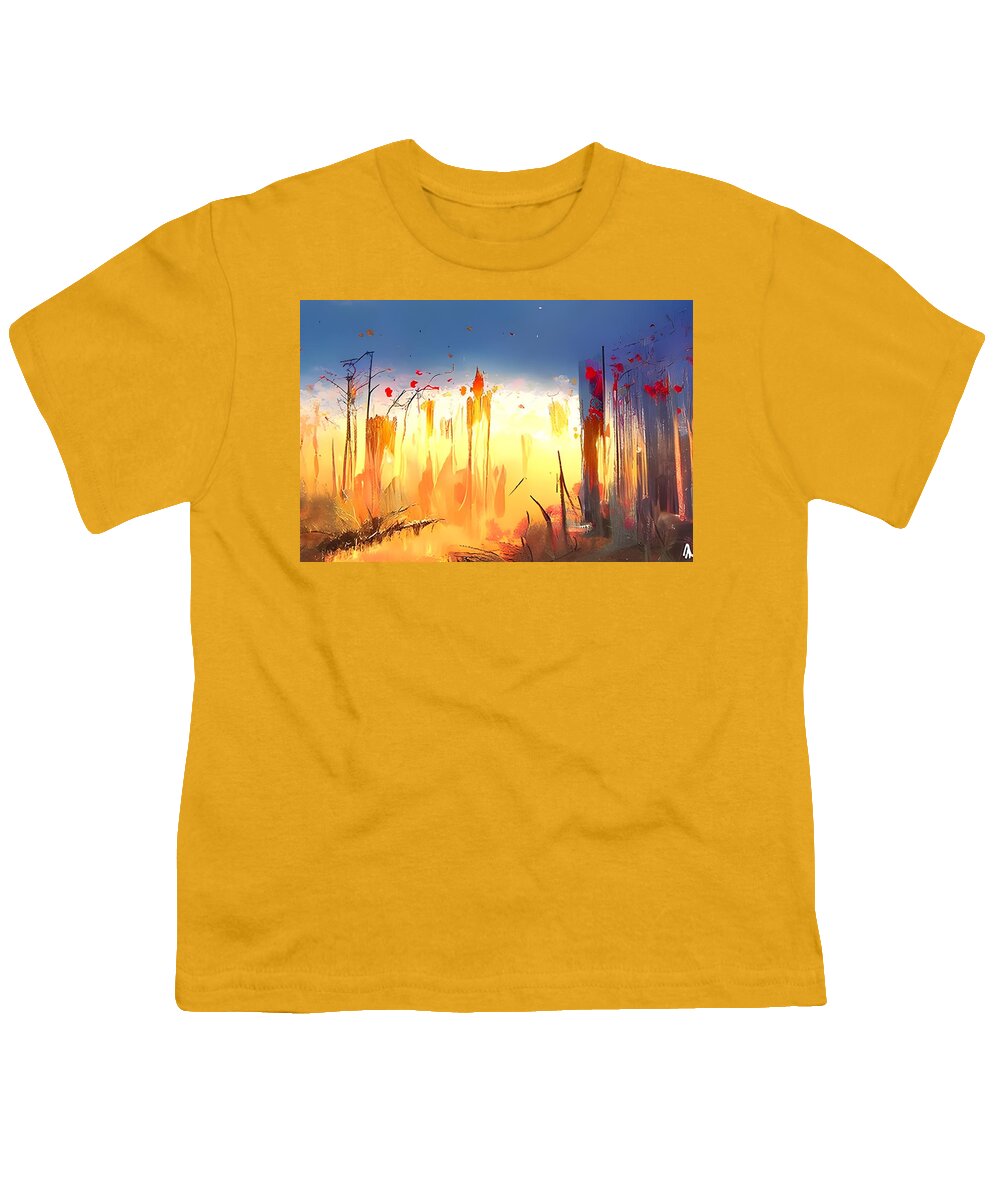 Digital Youth T-Shirt featuring the digital art Dream Forest III by Beverly Read