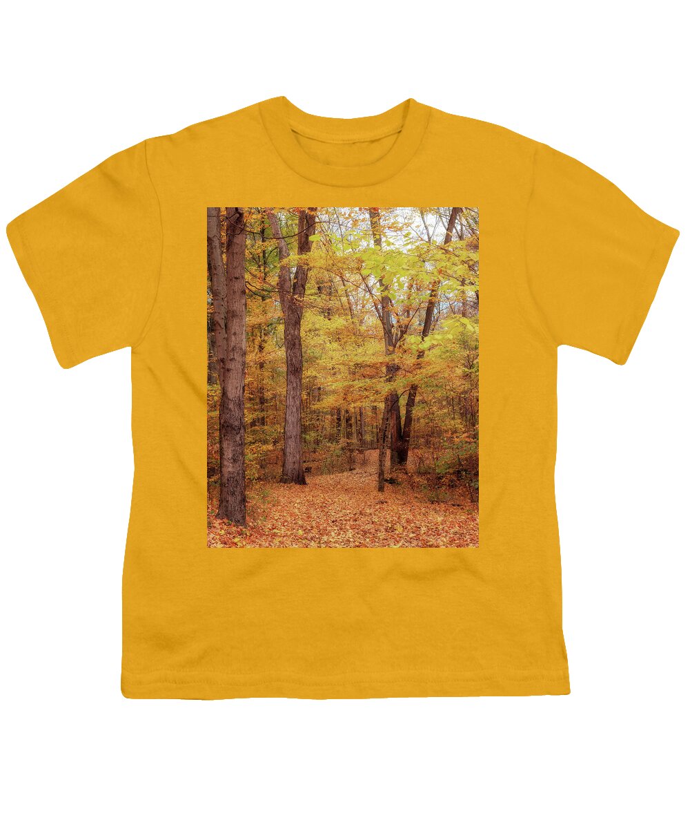 Trail Of Twelve Stones Youth T-Shirt featuring the photograph Fall on the Trail of 12 Stones by Susan Rissi Tregoning