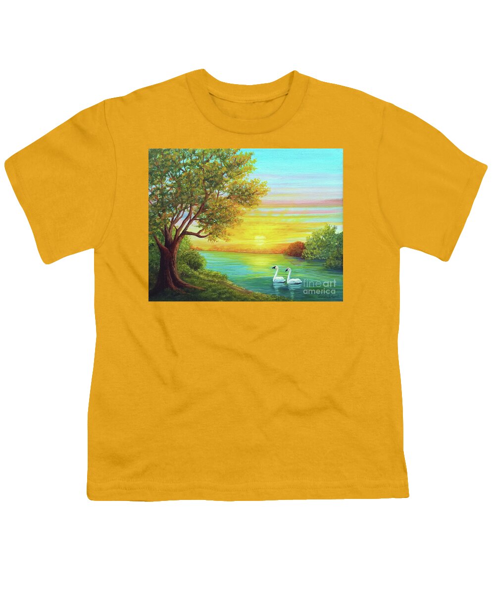 Heading Youth T-Shirt featuring the painting Heading Home by Sarah Irland